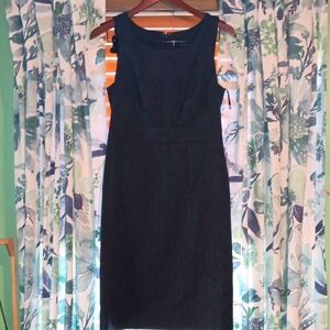 Anne Klein Dark Blue Sleeveless Midi Dress